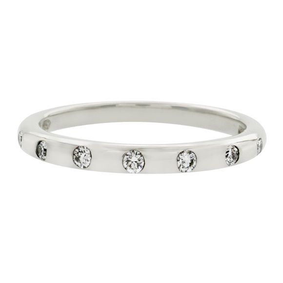 Bulgari | Jewelry | Bulgari Bvlgari 8k White Gold Wedding Band Ring ...